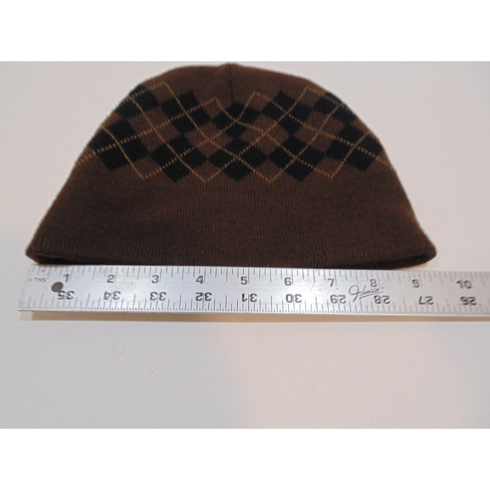 GUINNESS STOUT Logo Argyle Reversible Knit Hat Ireland Beer - Picture 5 of 7